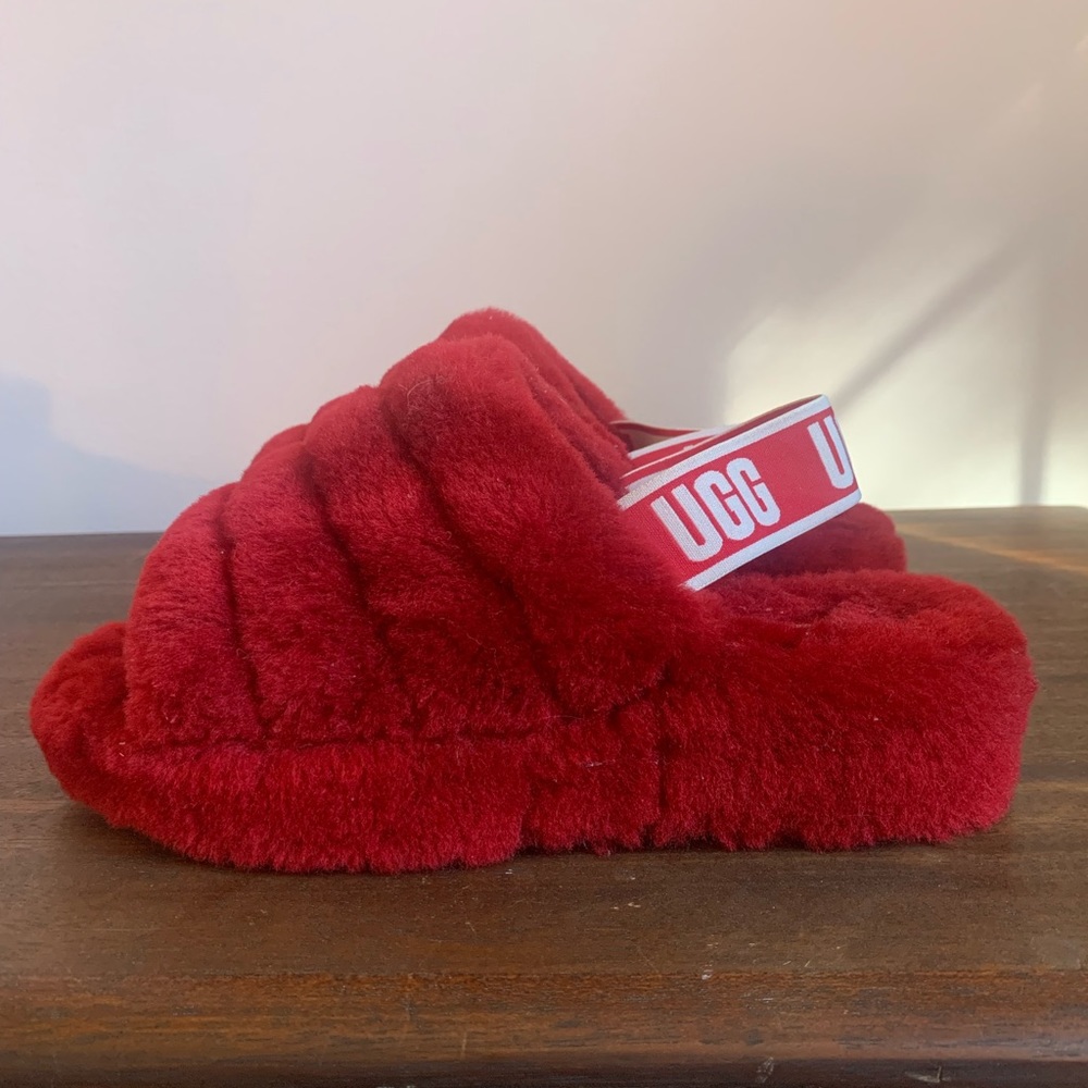 Euc Ugg Red Slides - image 1